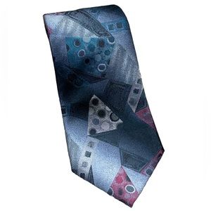 Vintage Windbridge Abstract Pattern Polyester Tie EUC